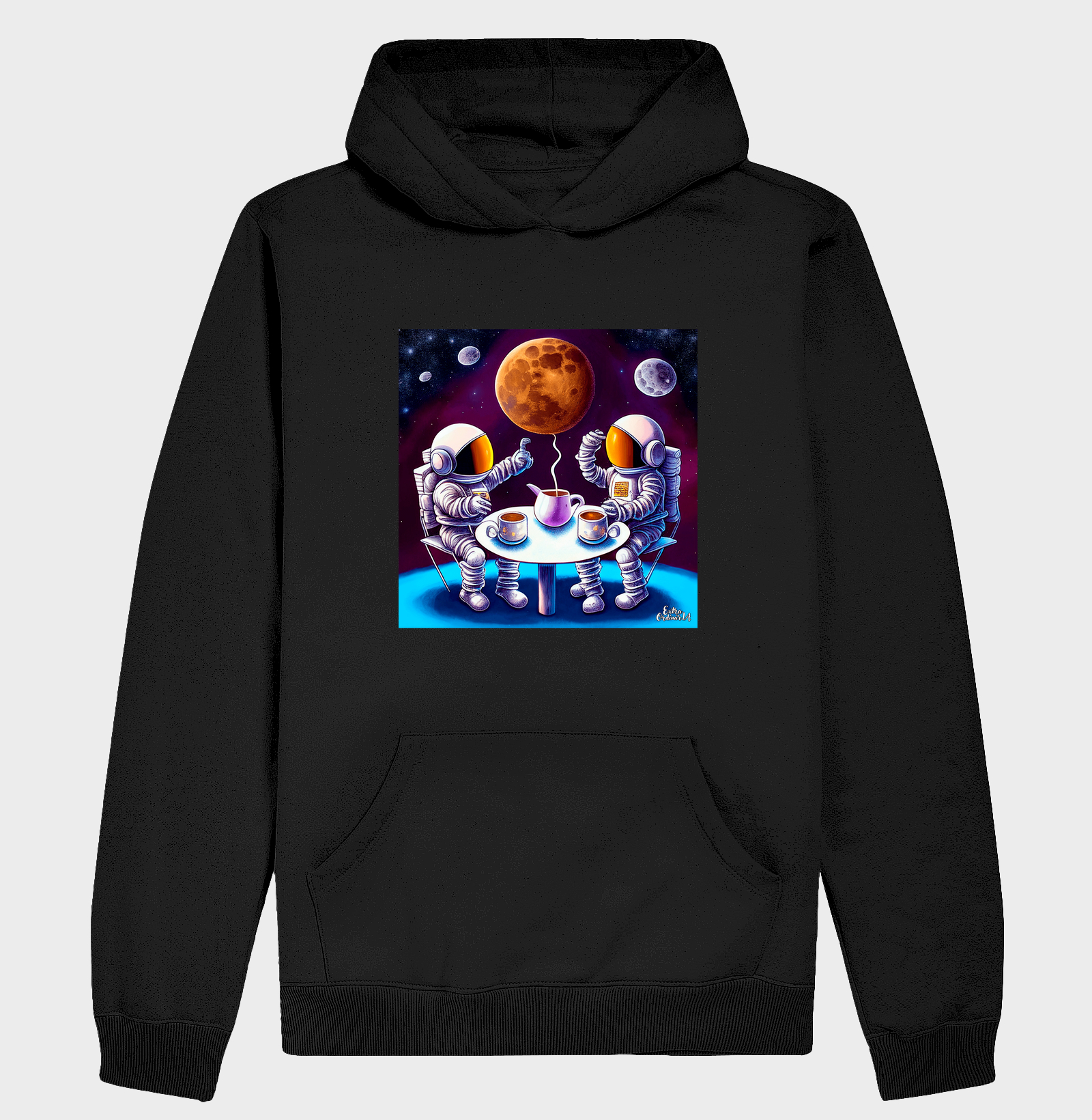 Astronautas Tomando Cafe no Espaço