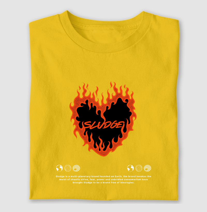 Camisa Sludge Heart Inferno