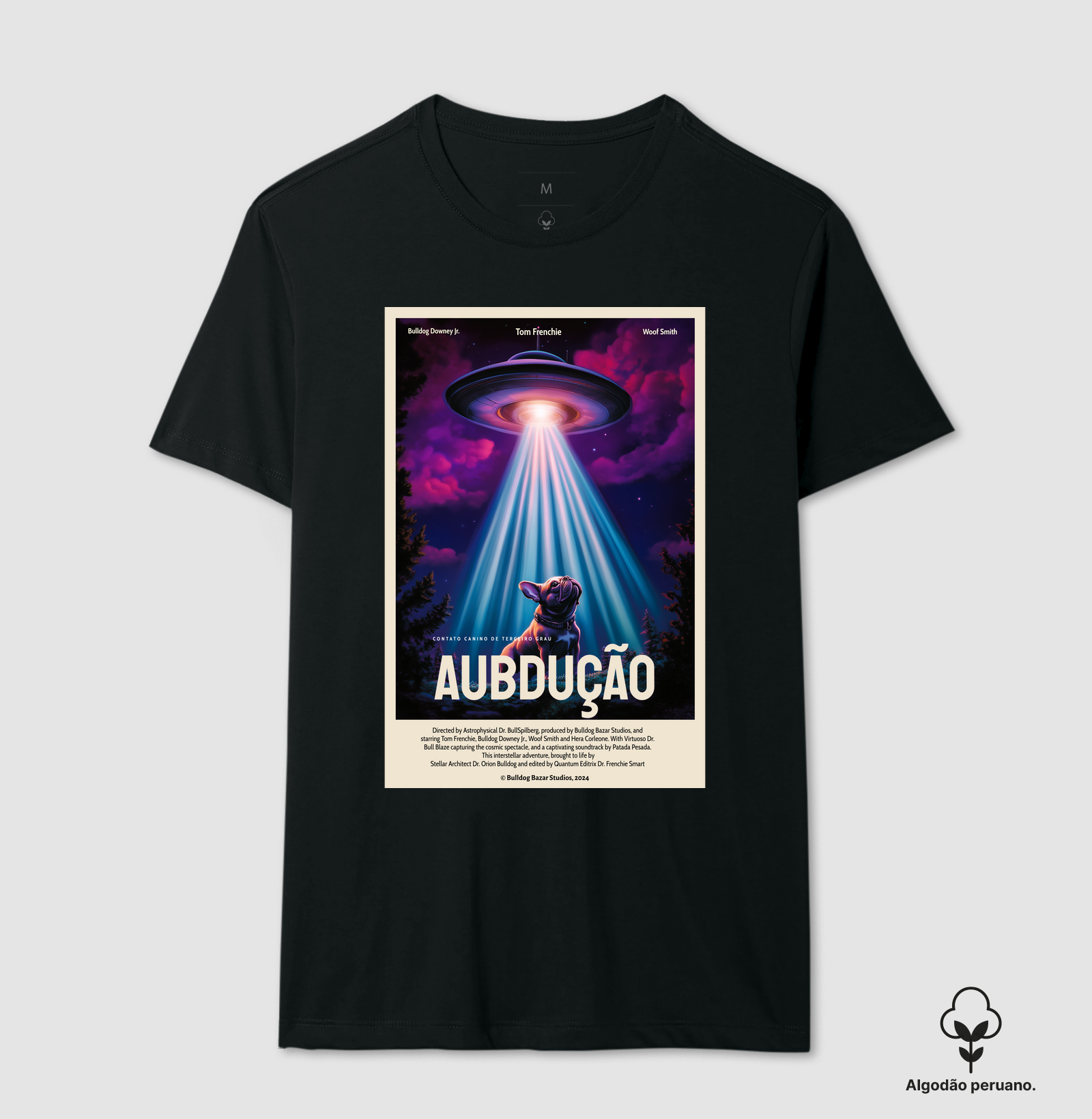 Camiseta Premium Bulldog Frances "Aubdução"