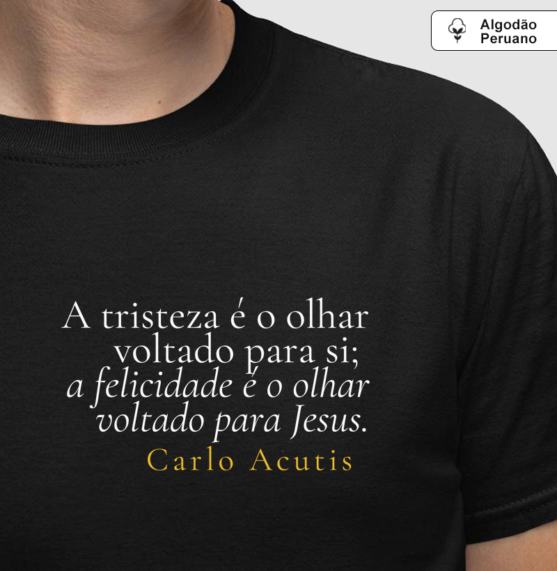 felicidade é o olhar voltado para Jesus.
