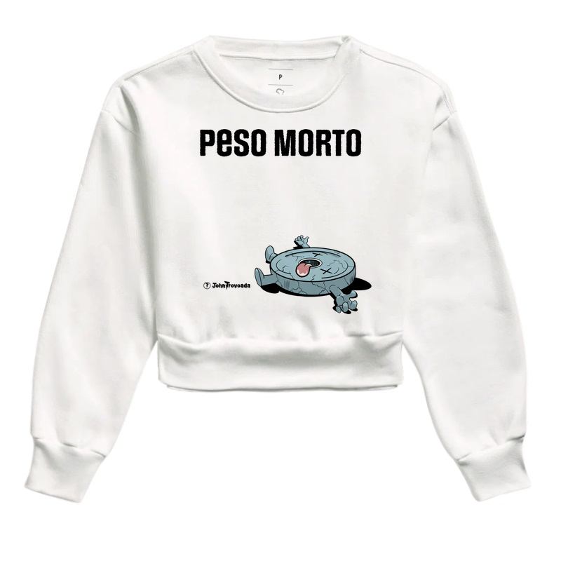 Cropped Moletom Peso Morto