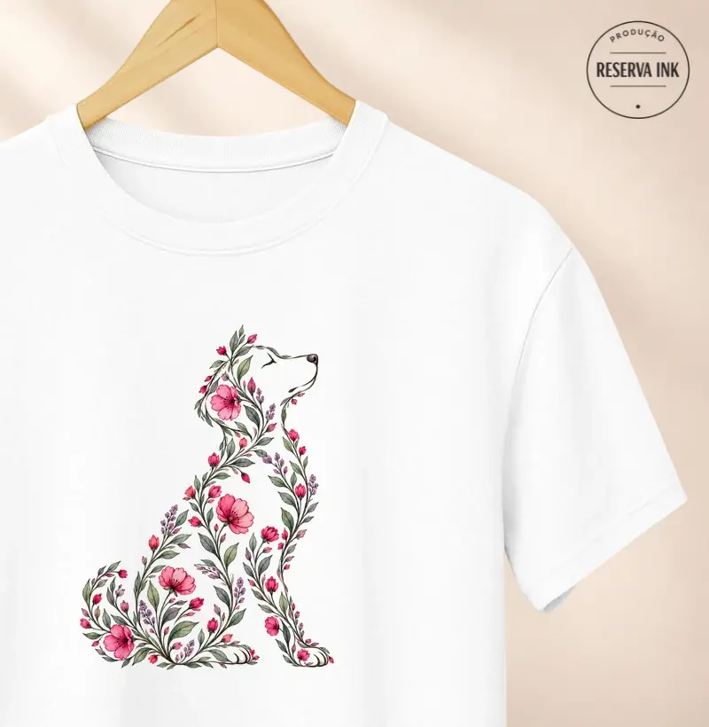 Cachorro em Flores