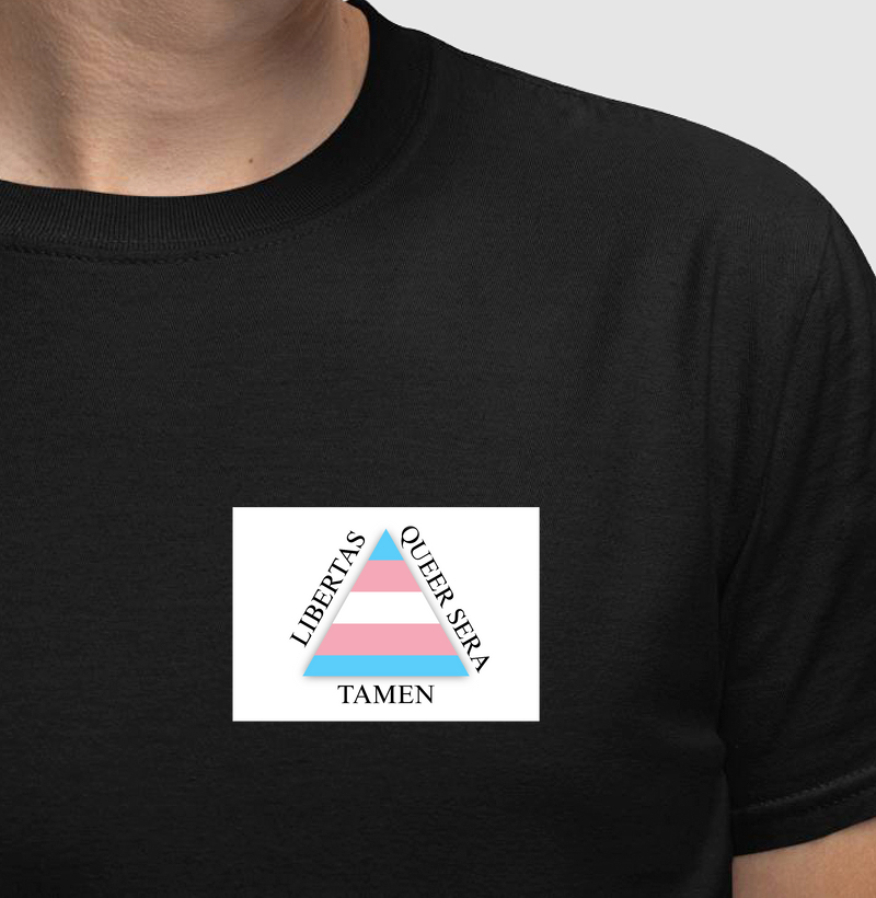 Libertas queer sera tamen trans - Bandeira - @_transbordados