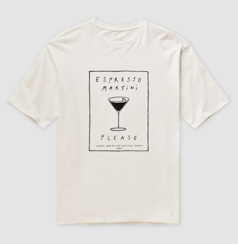 Camiseta Oversized Espresso Martini Please