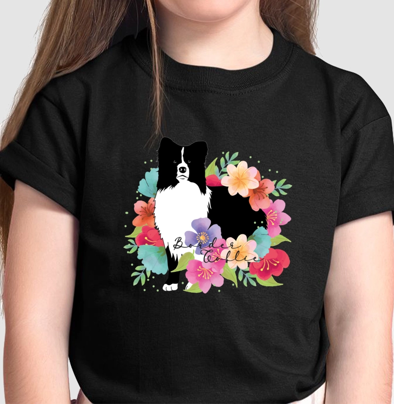 Border Collie Floral