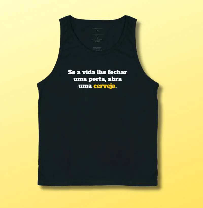 Porta fechada, cerveja aberta