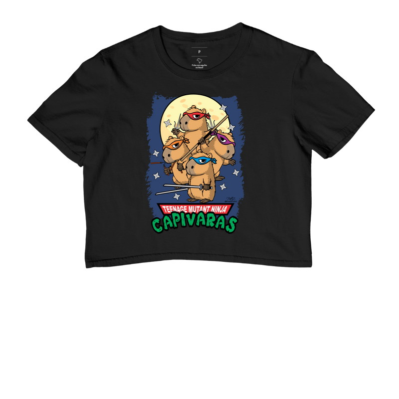 Camiseta Capivaras Ninja - Cropped