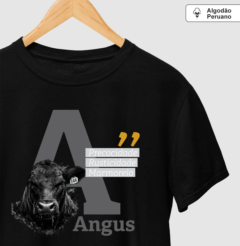 Camiseta Angus 144 | Algodão Peruano