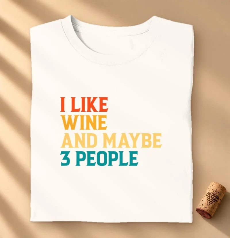 Camiseta Vinho - I Like Wine
