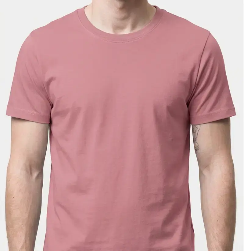 Básica Rosa Algodão Premium
