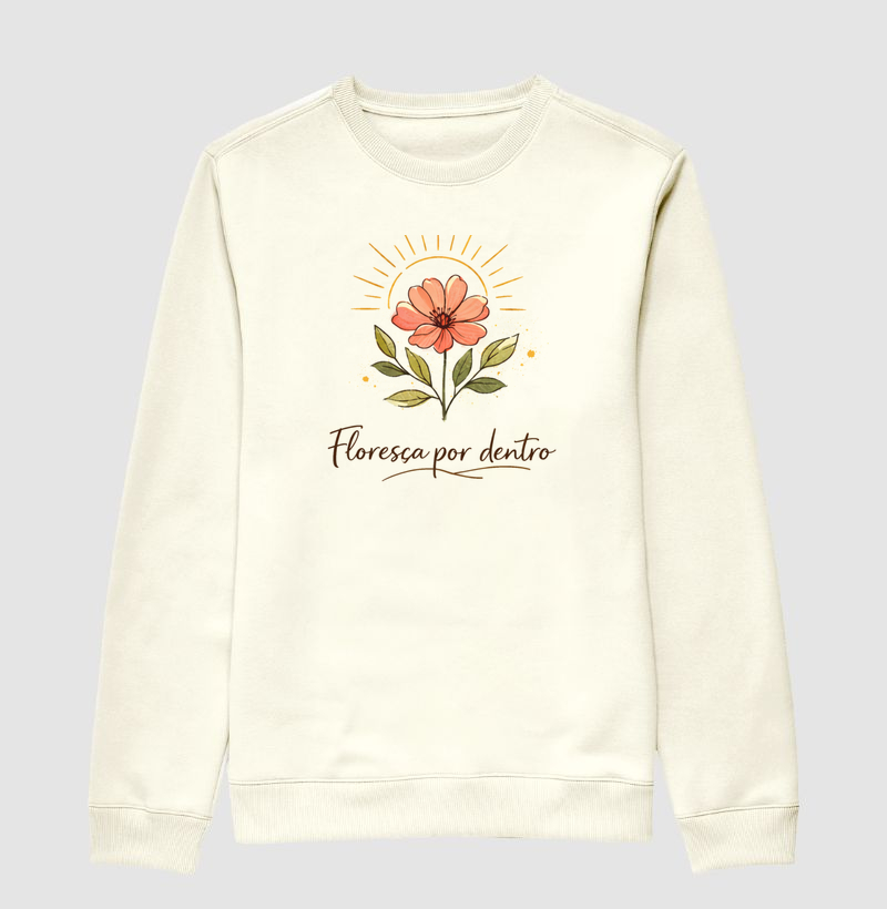 Camiseta Floresça por dentro - Alma Vestida