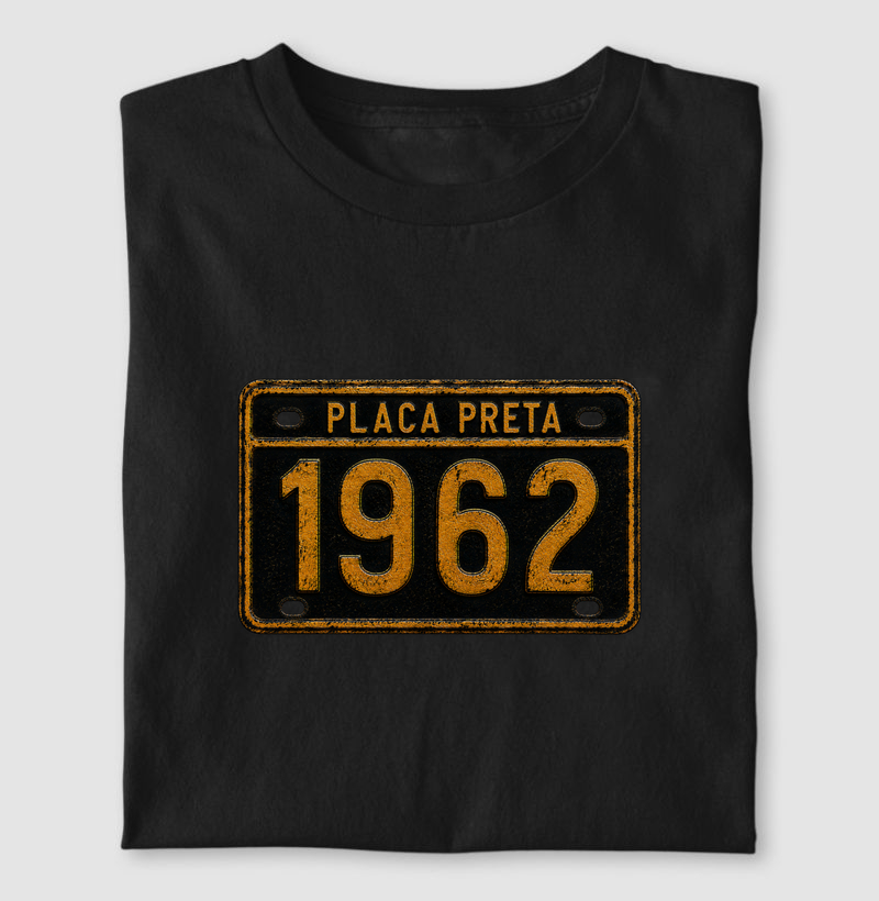 Camiseta Placa Preta 1962