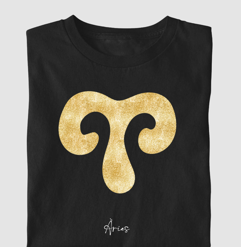 Símbolo Áries Dourado