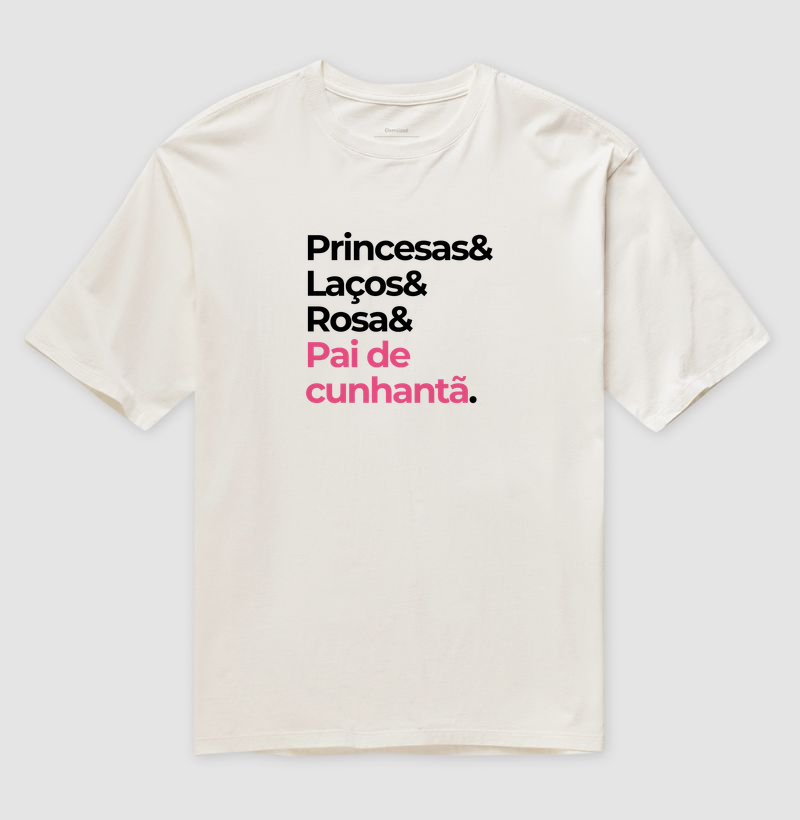 Princesas, laços, rosa, pai de cunhantã