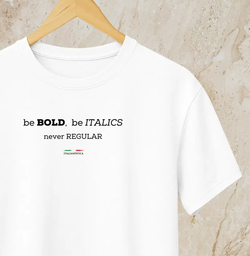 Be italics