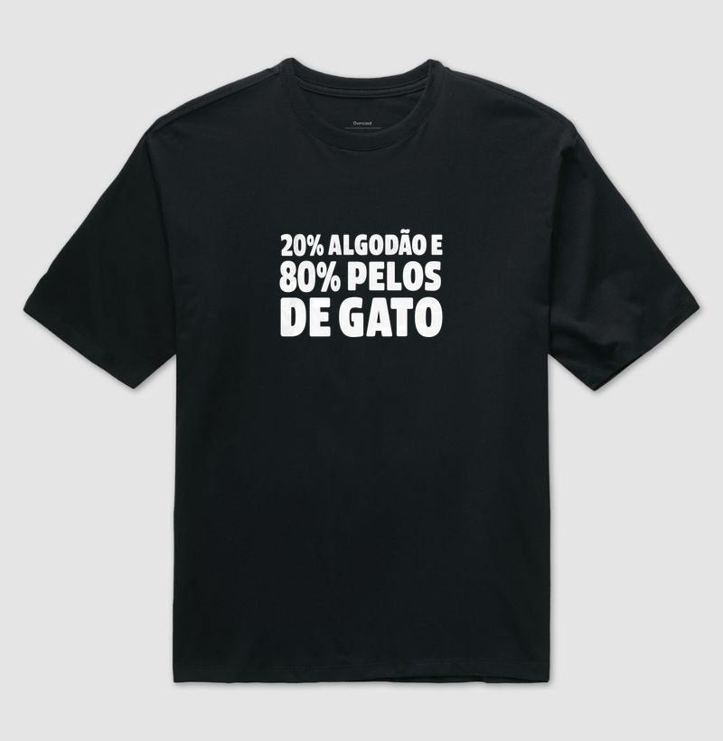 20% Algodão e 80% Pelos de Gato