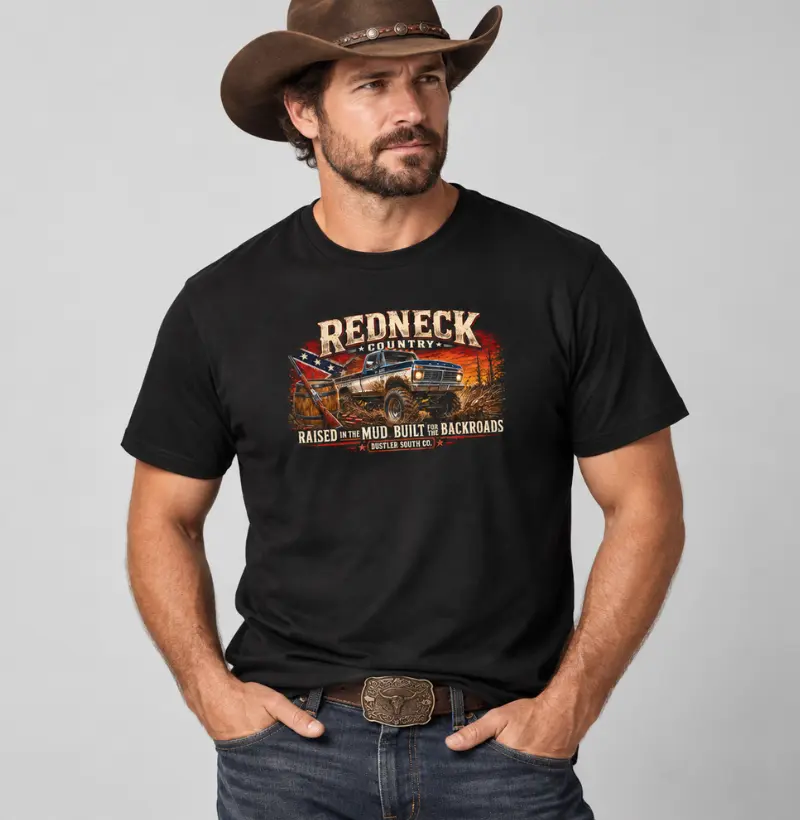 Country Masculina Redneck Country Raised in the Mud