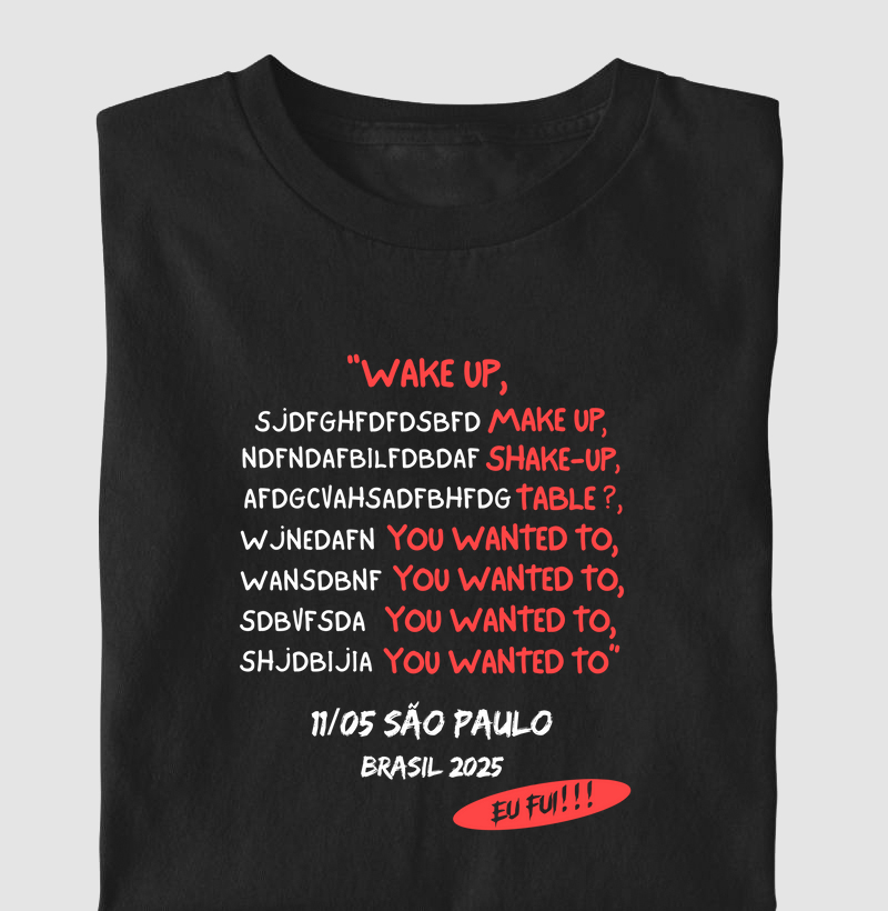 WAKE UP - 11/05 SÃO PAULO