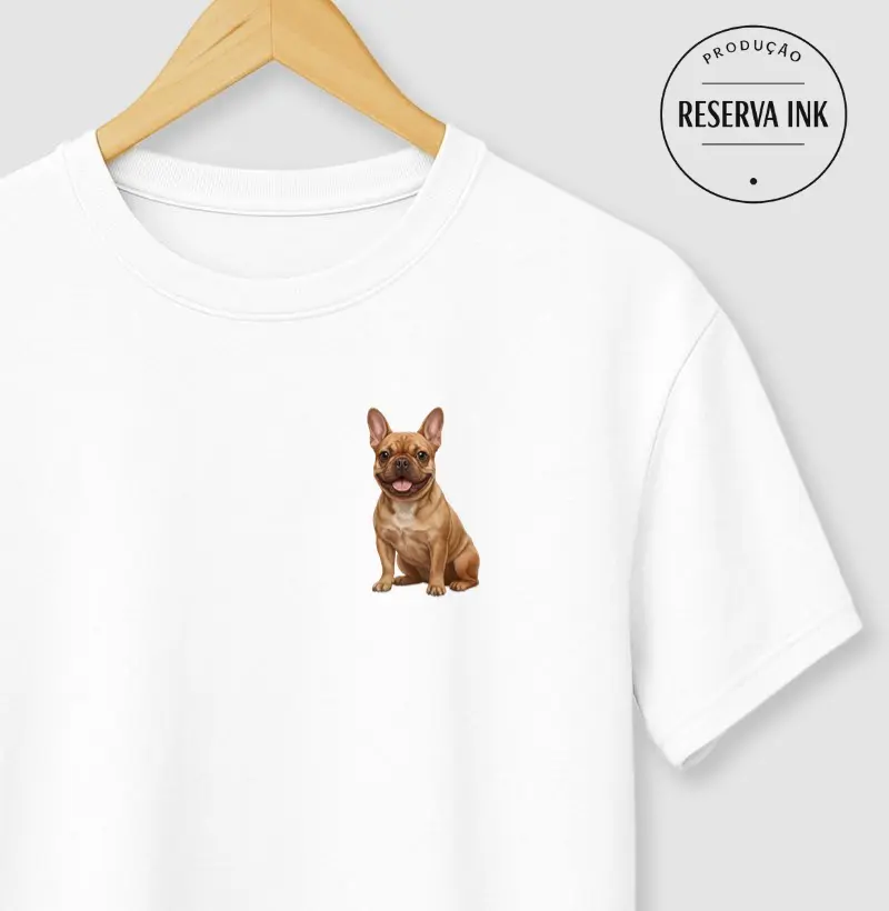 Bulldog Francês Marrom Minimalista