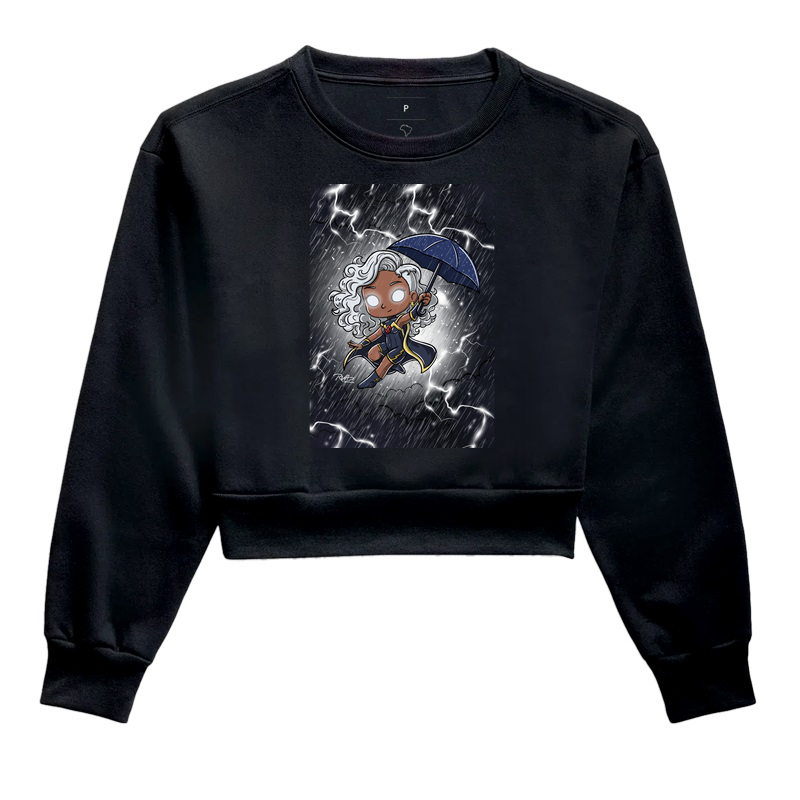 Camiseta Olha a Chuva - Cropped Moletom