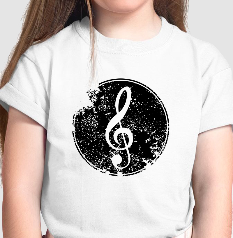 Camiseta Infantil Figurinha Musical