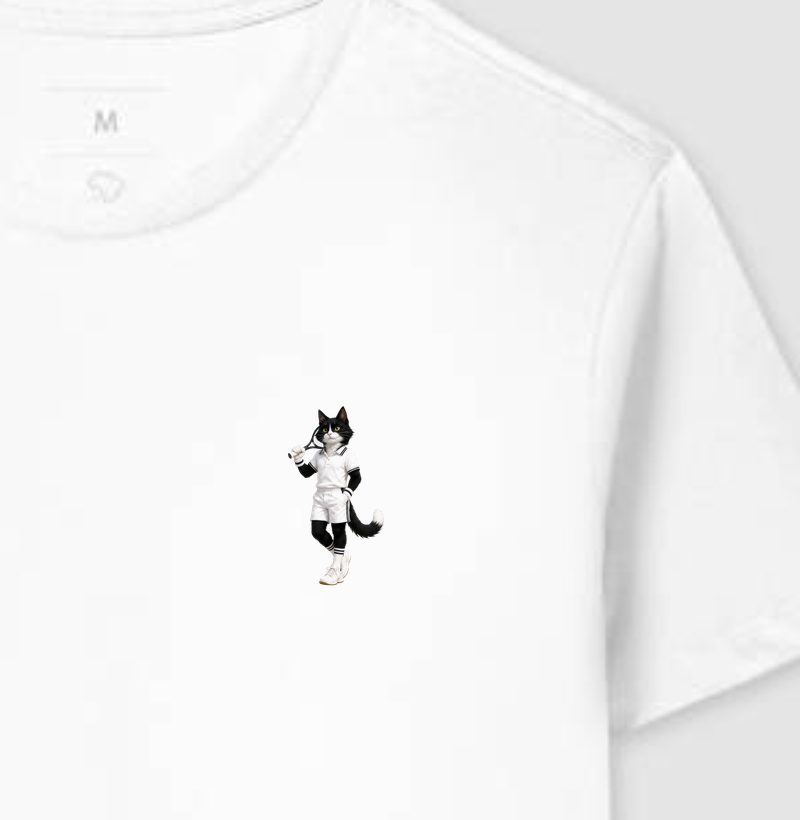 Gato Frajola Tenista - Camiseta
