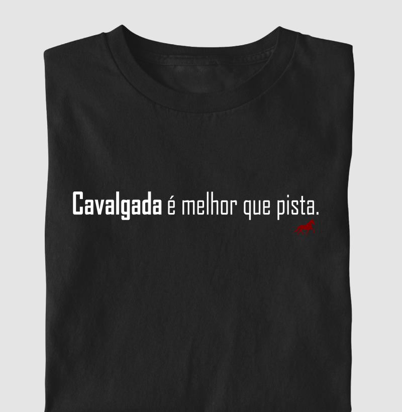 Cavalgada é melhor que pista