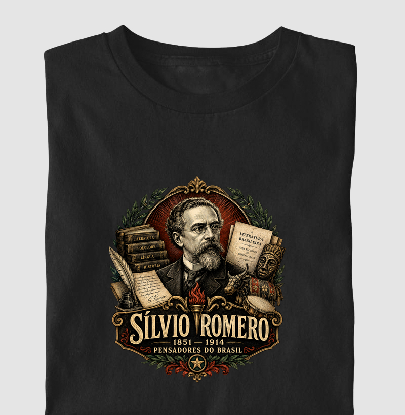Sílvio Romero - Pensadores do Brasil - Camiseta