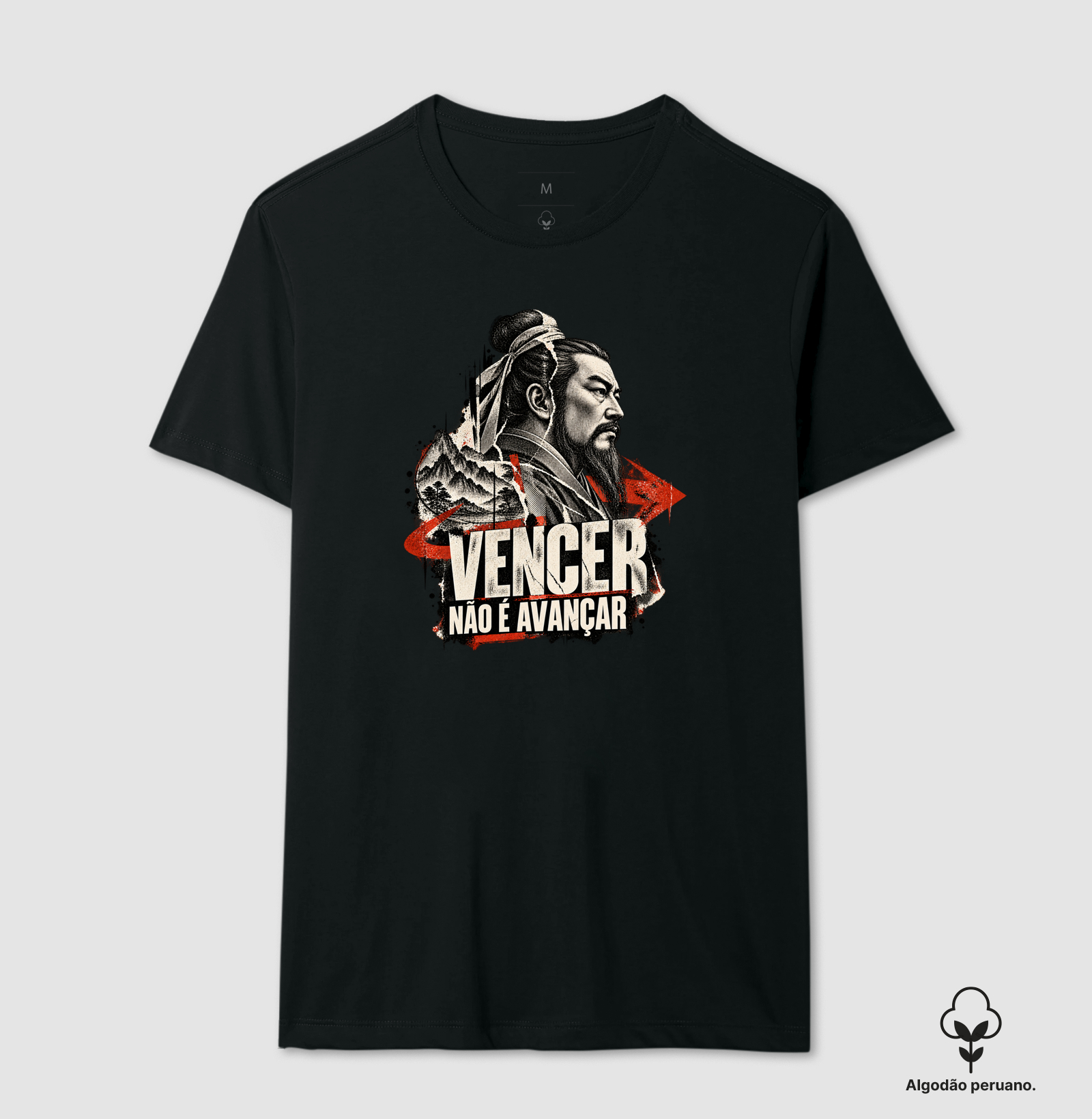 Sun Tzu - Vencer Não é Avançar - Camiseta Algodão Peruano
