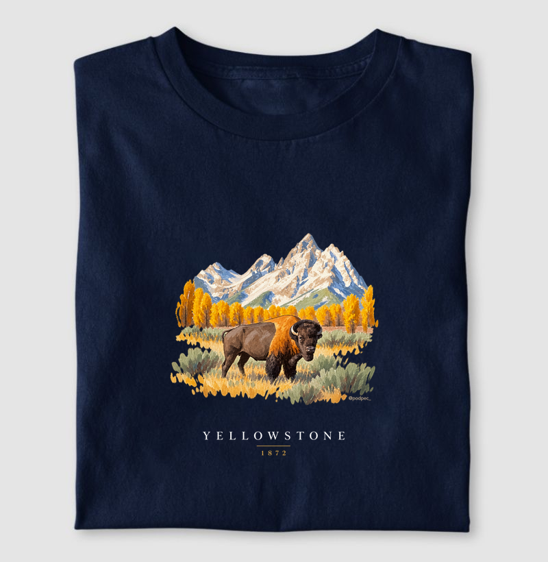 Bison - Yellowstone - Camiseta