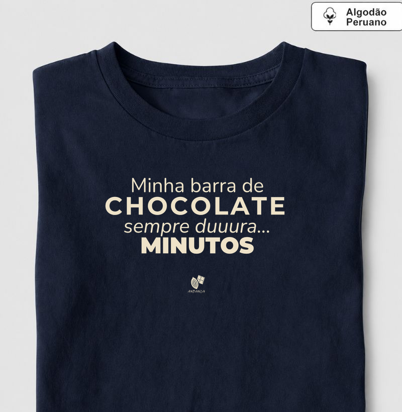 Minha barra de chocolate sempre dura... minutos