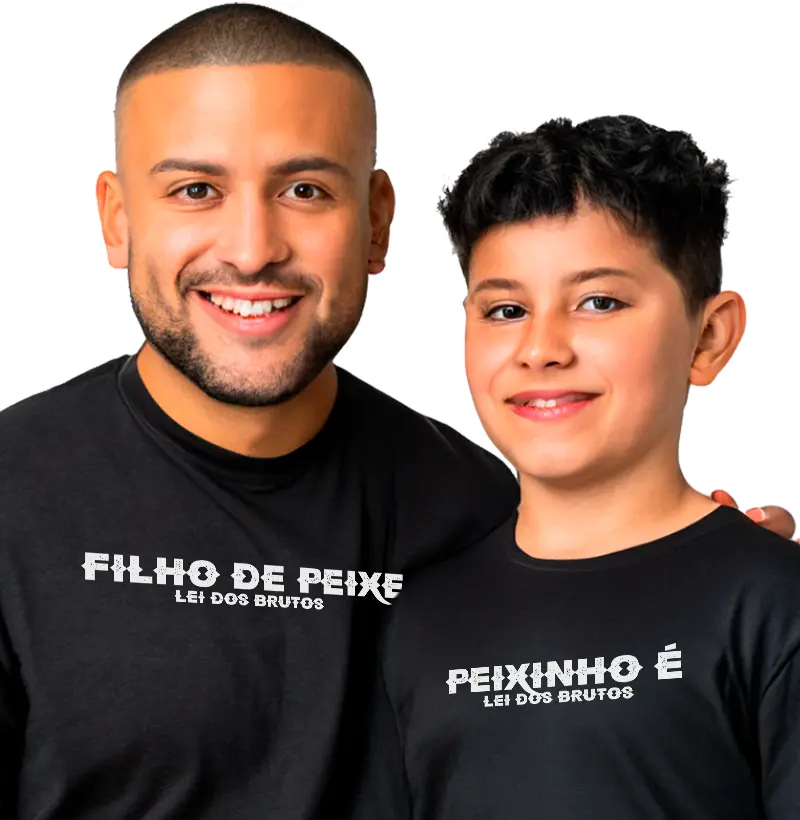 camiseta filho de peixe
