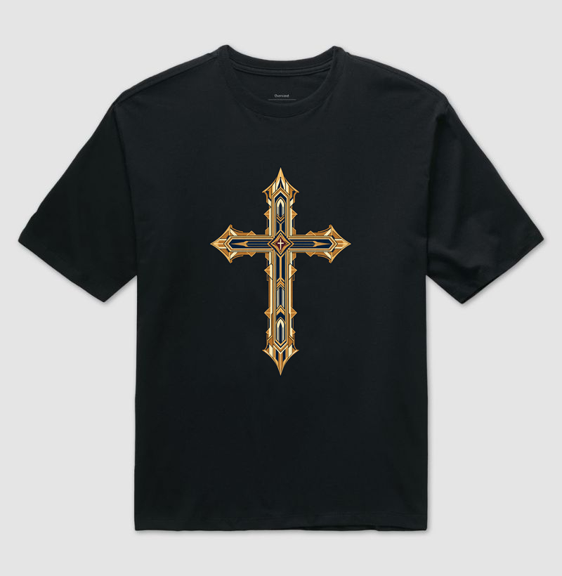 Cruz Art Déco Catedral - Camiseta Oversized