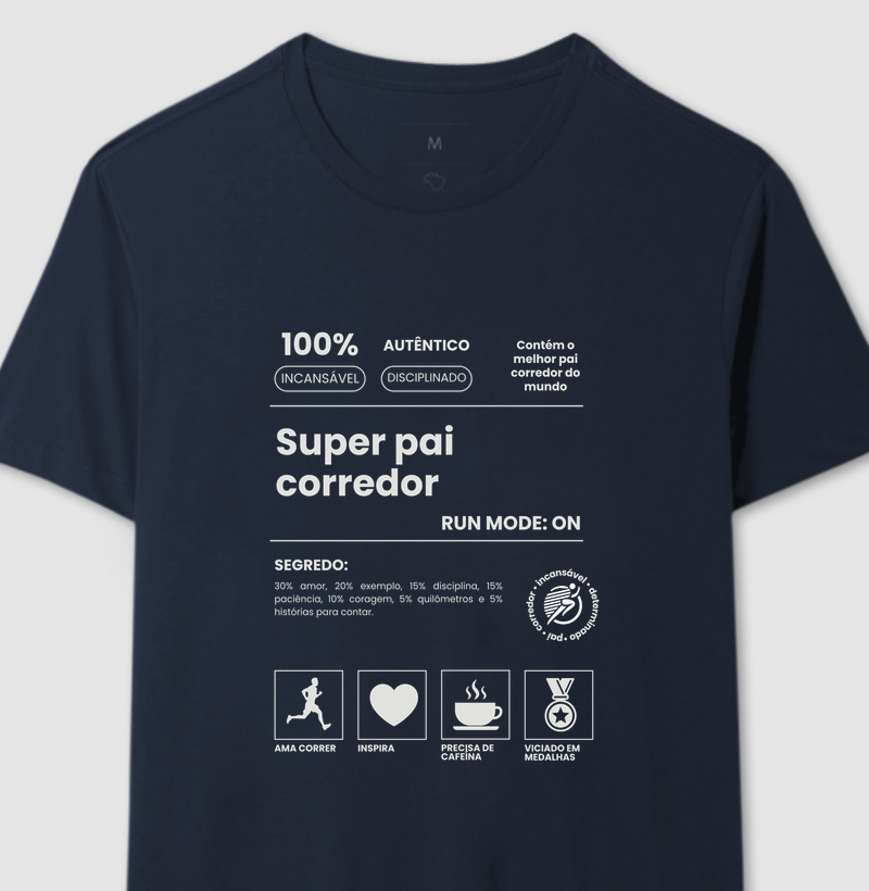 Camiseta Corrida - Super Pai Corredor 
