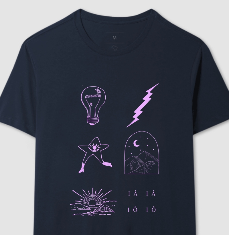 Camiseta Fogo e Paixão Contraste