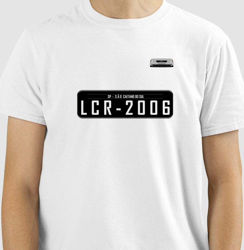 Camiseta Placa Ano Nascimento Audi