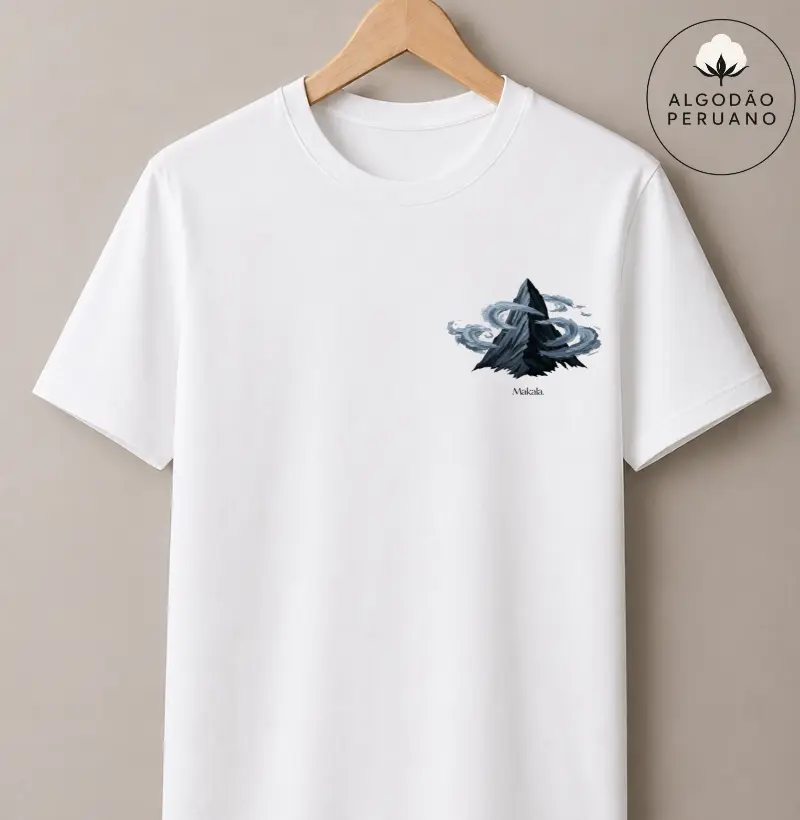 Camiseta Algodão Peruano Pico Solitário - Coleção Elementos
