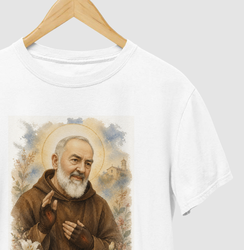 Padre Pio - aquarela