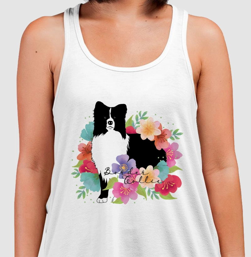 Border Collie Floral