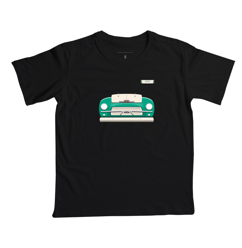 Chevrolet Brasil Frente e mini Traseira - Camiseta Infantil