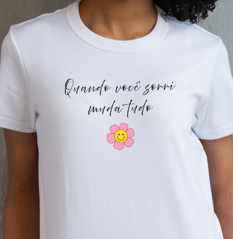 Frase "Sorri" do Momento do Feliz