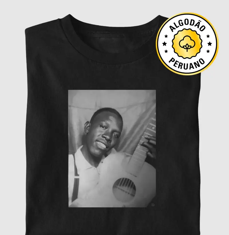 Robert Johnson - Self Portrait - Camiseta Algodão Peruano