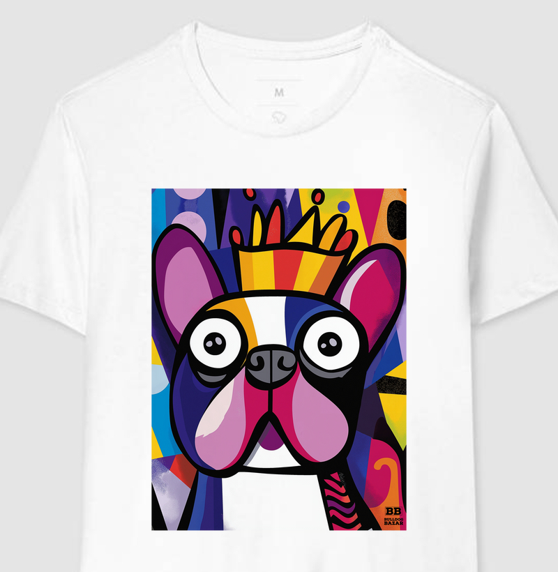 Camiseta Bulldog Frances "Realeza"