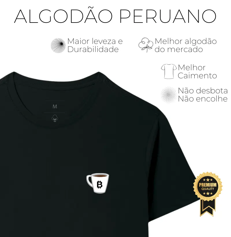 Caneca Bitcoin - Algodão Peruano