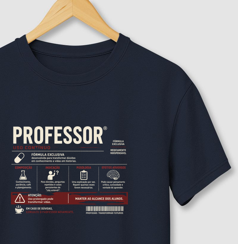 Professor — Uso Contínuo - Camiseta