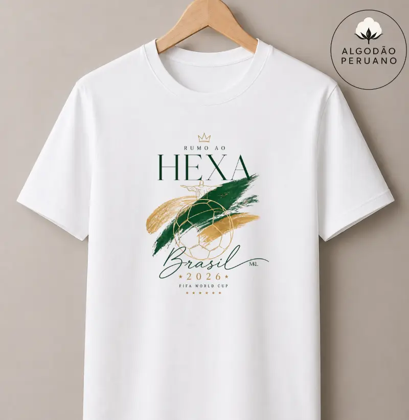 Camiseta Algodão Peruano - Destino Hexa