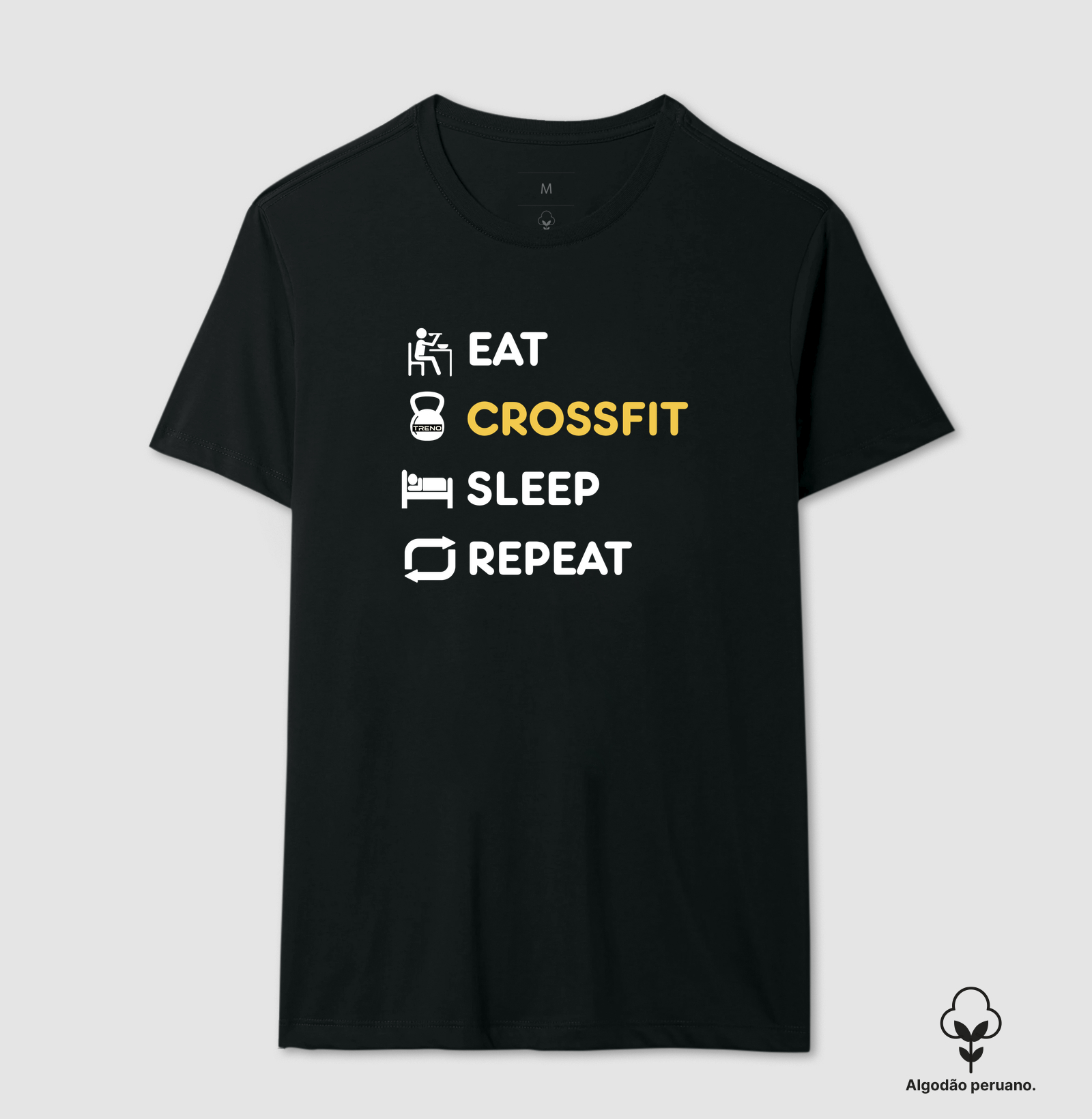 CAMISETA CROSSFIT TRENO FRASE - MOTIVACIONAL