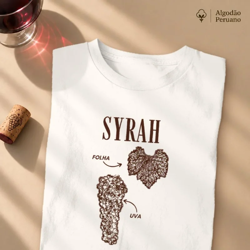 Camiseta Syrah - Essência - Camiseta Algodão Peruano