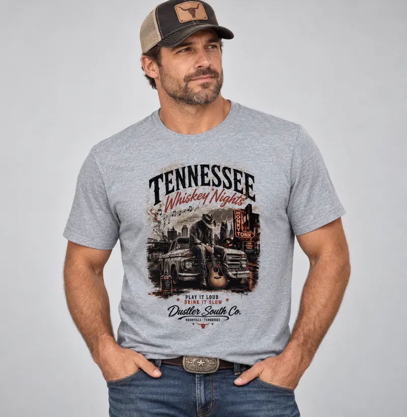 Country Masculina Tennessee Whiskey Nights