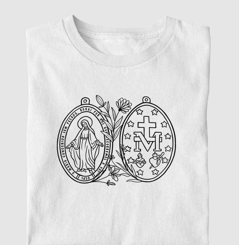 Medalha Milagrosa Desenhada - Infantil